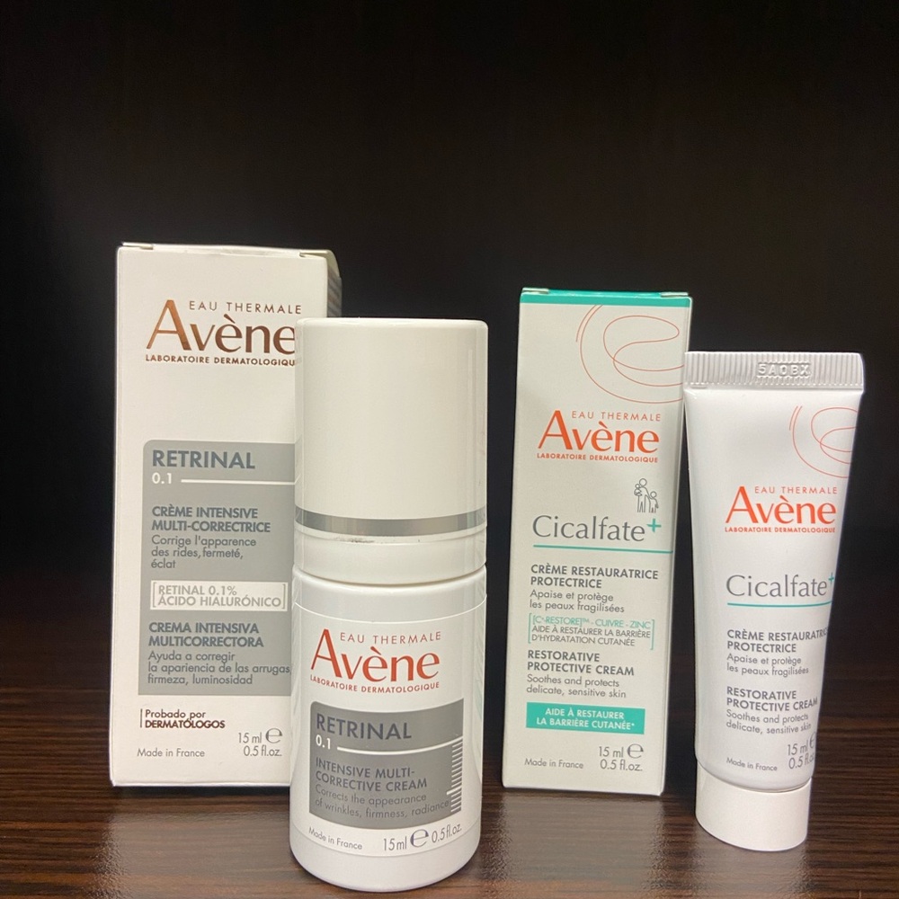 Avene Retrinal 0.1% Intensive Cream, plus FREE Avene Cicalfate+ (trial size)